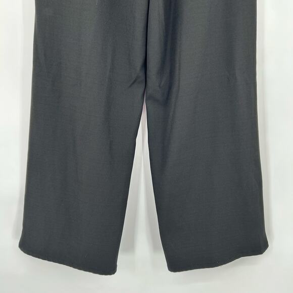 Lulus Chic Position Paperbag Waist Wide Leg Pants Trousers Black Womens Sz XL - Picture 11 of 12